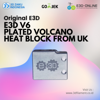 Original E3D V6 Plated Volcano Heat Block from UK